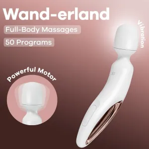Wand Erland Vibrierendes Massager Weiss von Satisfyer Wand
