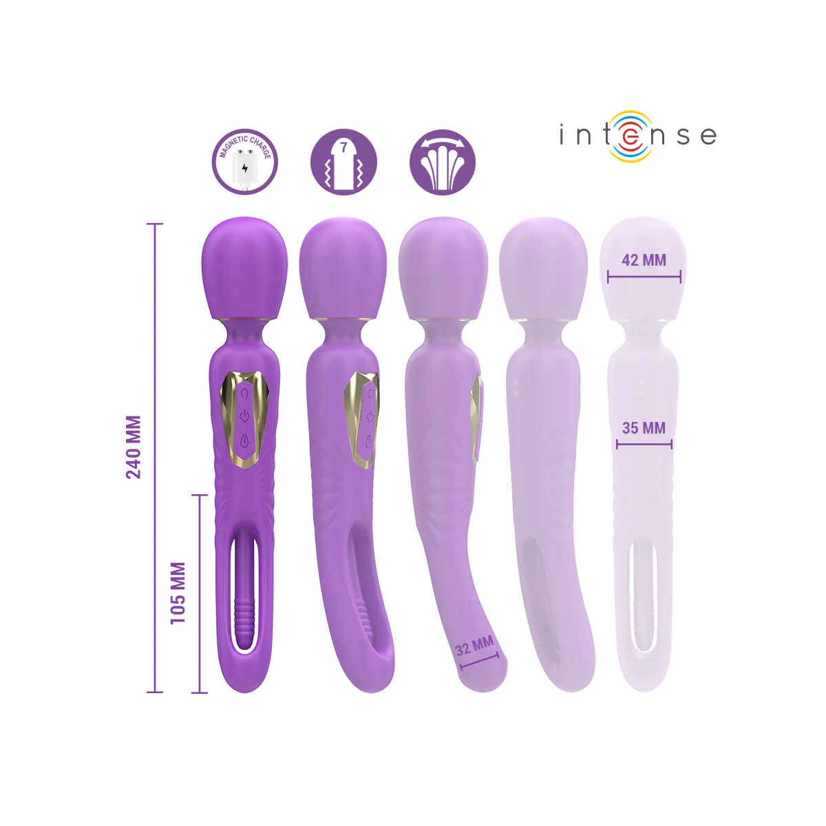 Christy Vibrierender Stab mit Schnappender Zunge von Intense Fun | Fesselliebe.de