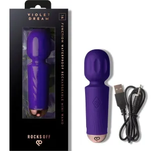 Mini-Aufladbarer Stab mit 16 Funktionen Violet Dream von Rocks-Off