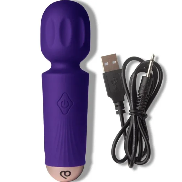 Mini-Aufladbarer Stab mit 16 Funktionen Violet Dream von Rocks-Off | Fesselliebe.de