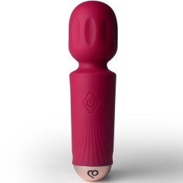 Wiederaufladbarer Mini-Zauberstab mit 16 Funktionen, Azaleenrot von Rocks-Off | Fesselliebe.de