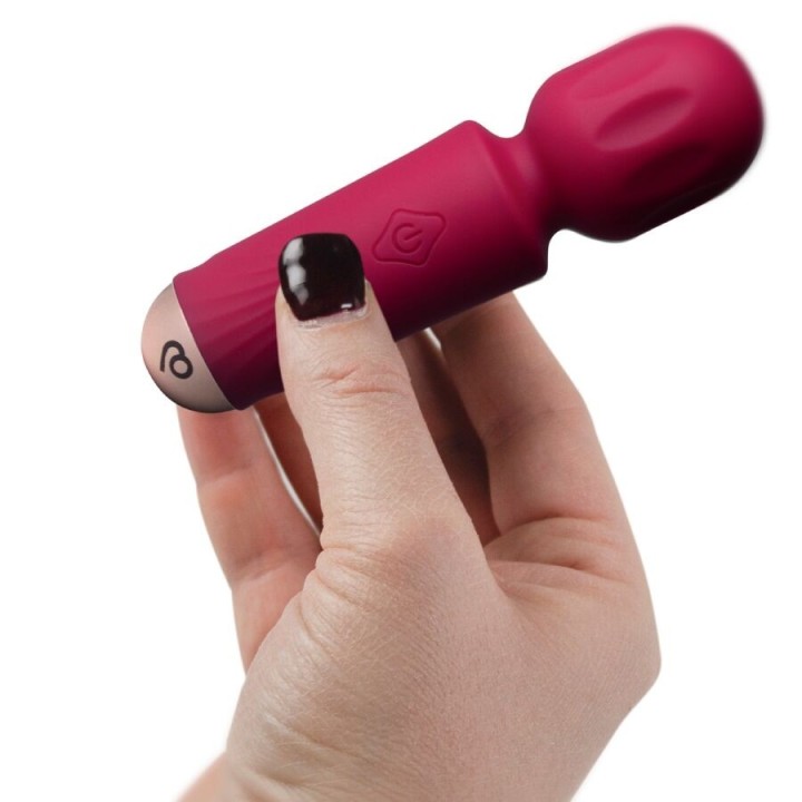 Wiederaufladbarer Mini-Zauberstab mit 16 Funktionen, Azaleenrot von Rocks-Off | Fesselliebe.de