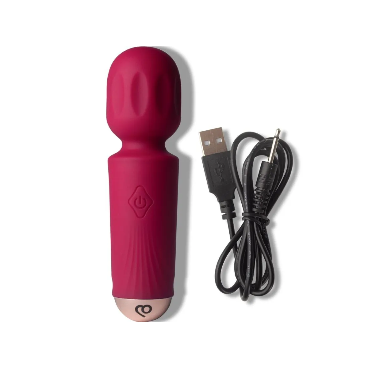 Wiederaufladbarer Mini-Zauberstab mit 16 Funktionen, Azaleenrot von Rocks-Off | Fesselliebe.de