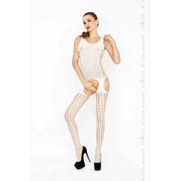 Weißer ouvert Bodystocking BS029 von Passion | Fesselliebe.de