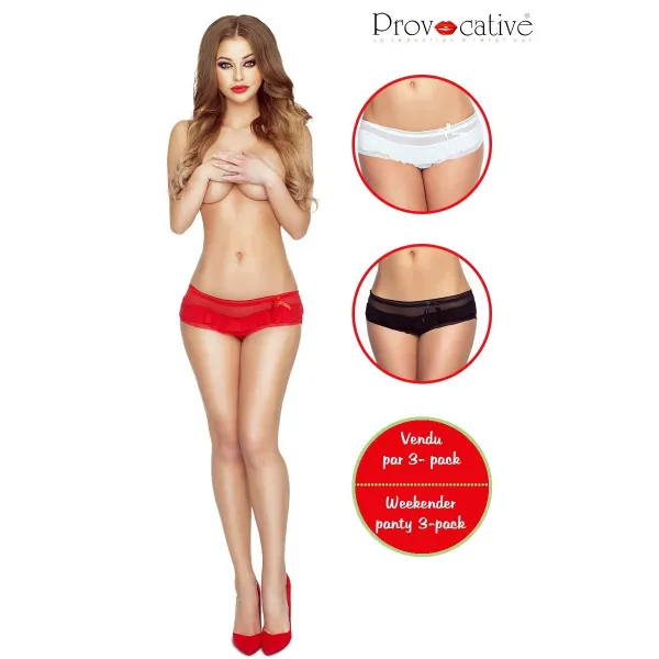 3er Pack Romance a Deux Shorty von Provocative | Fesselliebe.de