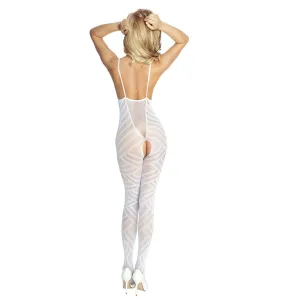 Weißes Bodystocking ouvert PR4680 von Provocative