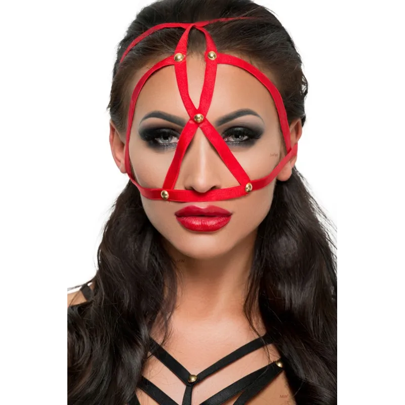 Rote Kopfmaske MK 08 von MeSeduce | Fesselliebe.de