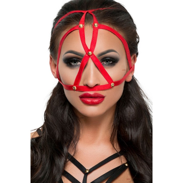 Rote Kopfmaske MK 08 von MeSeduce | Fesselliebe.de