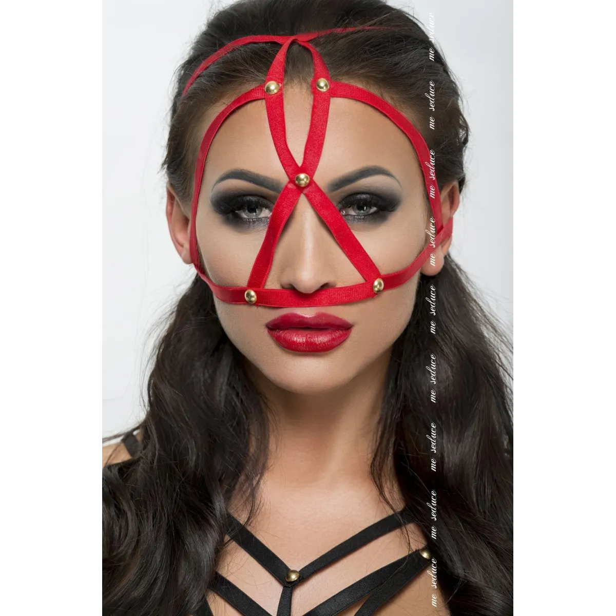 Rote Kopfmaske MK 08 von MeSeduce | Fesselliebe.de