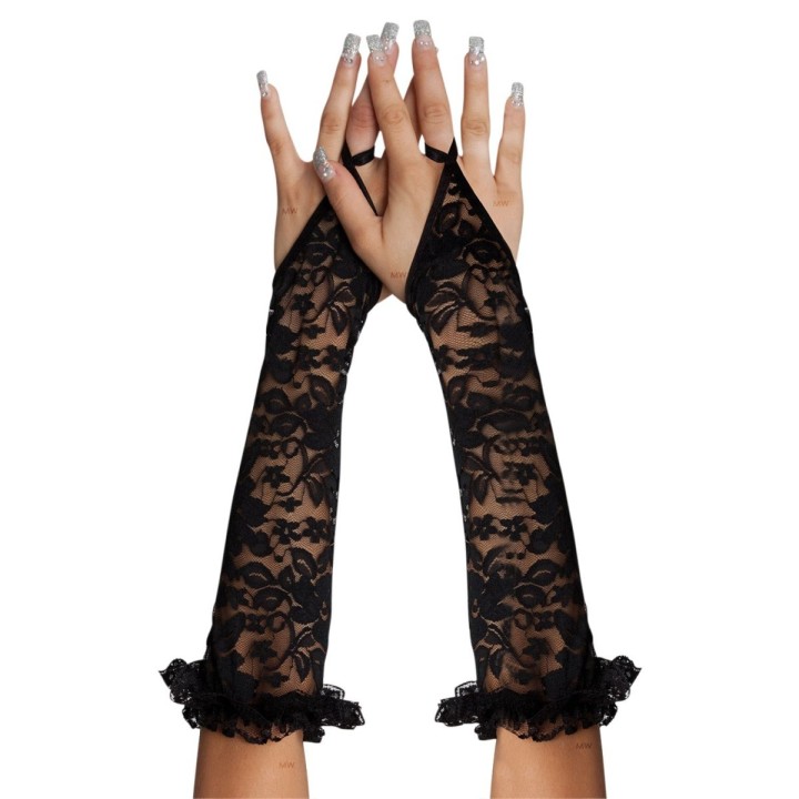 Schwarze Armstulpen 7708 von Softline | Fesselliebe.de