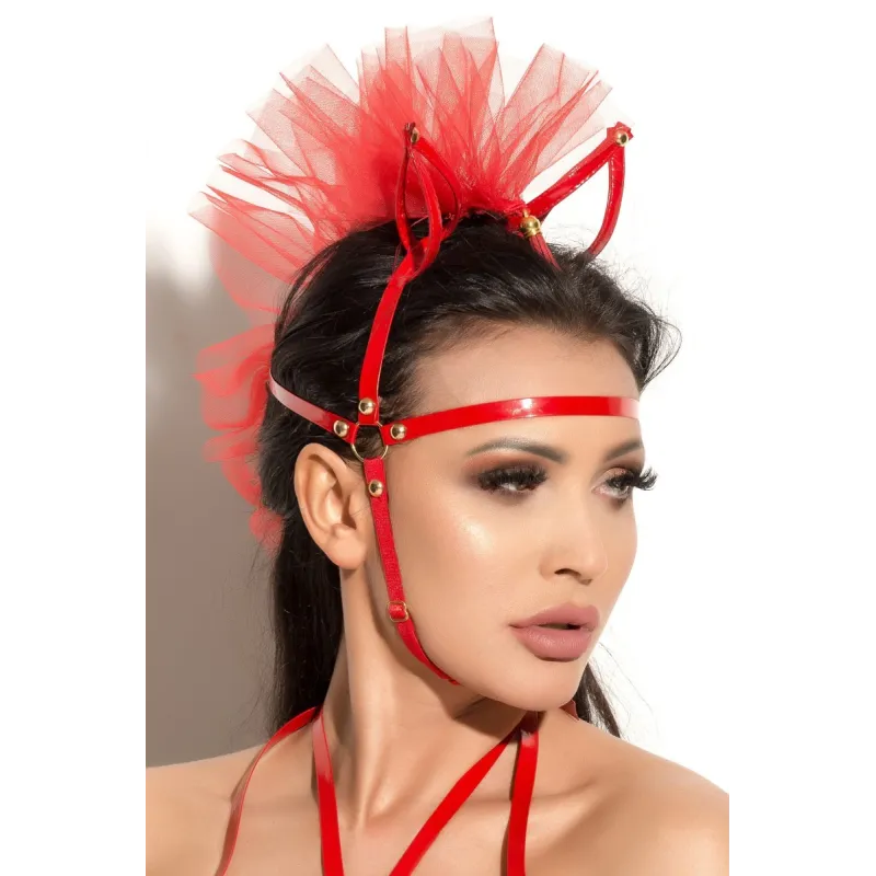 Rote Kopfmaske MK 18 von MeSeduce | Fesselliebe.de