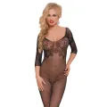 Schwarzer Bodystocking ouvert 6240 von Softline
