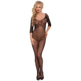 Schwarzer Bodystocking ouvert 6240 von Softline | Fesselliebe.de