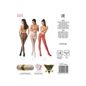 Ouvert Strumpfhose S008 weiß von Passion Erotic Line