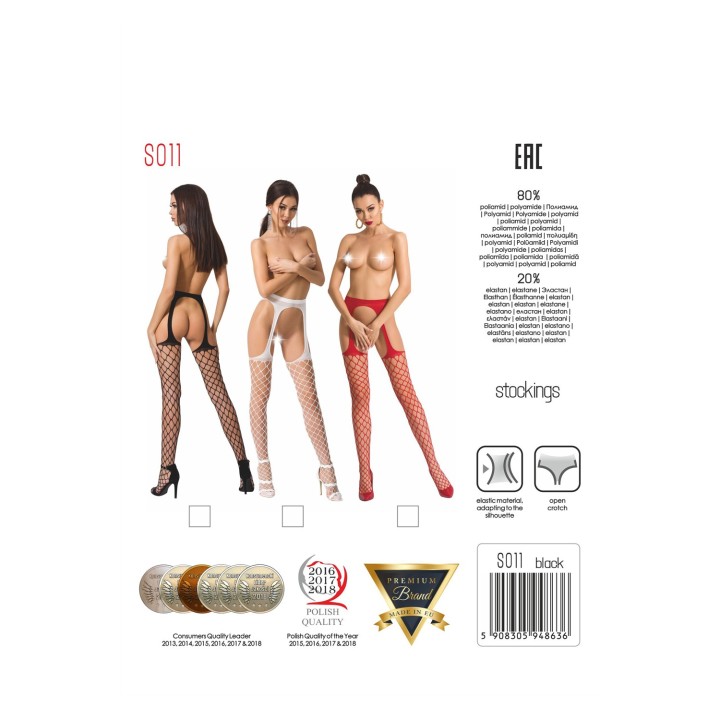 Ouvert Strumpfhose S011 schwarz von Passion Erotic Line | Fesselliebe.de