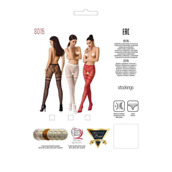 Ouvert Strumpfhose S015 schwarz von Passion Erotic Line | Fesselliebe.de