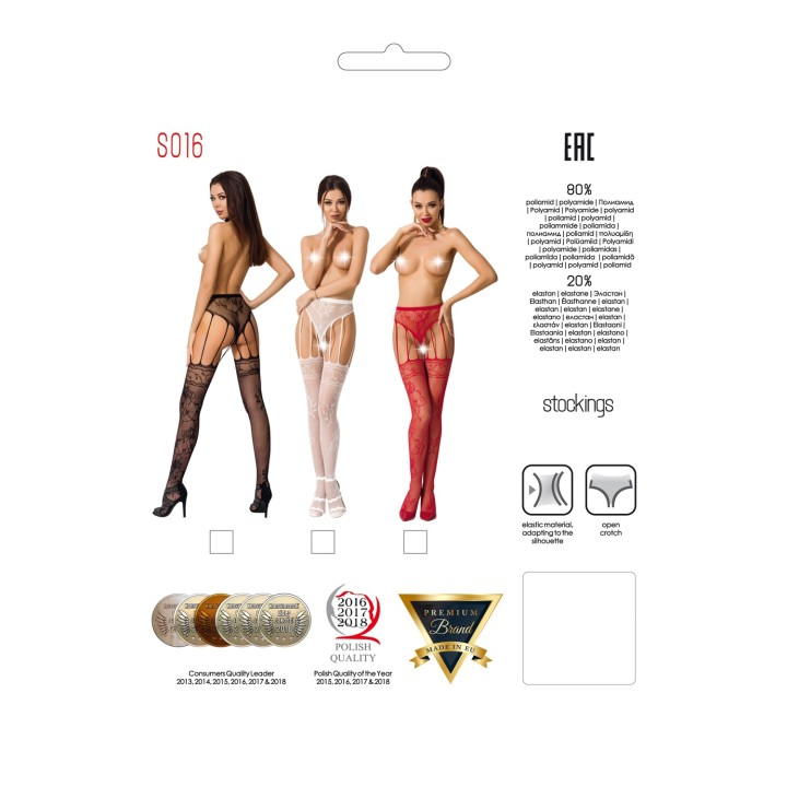Ouvert Strumpfhose S016 schwarz von Passion Erotic Line | Fesselliebe.de