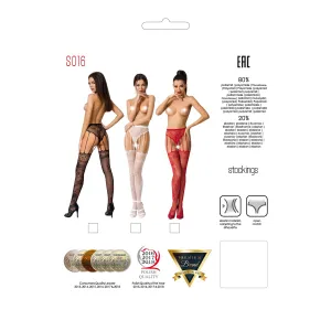 Ouvert Strumpfhose S016 weiß von Passion Erotic Line