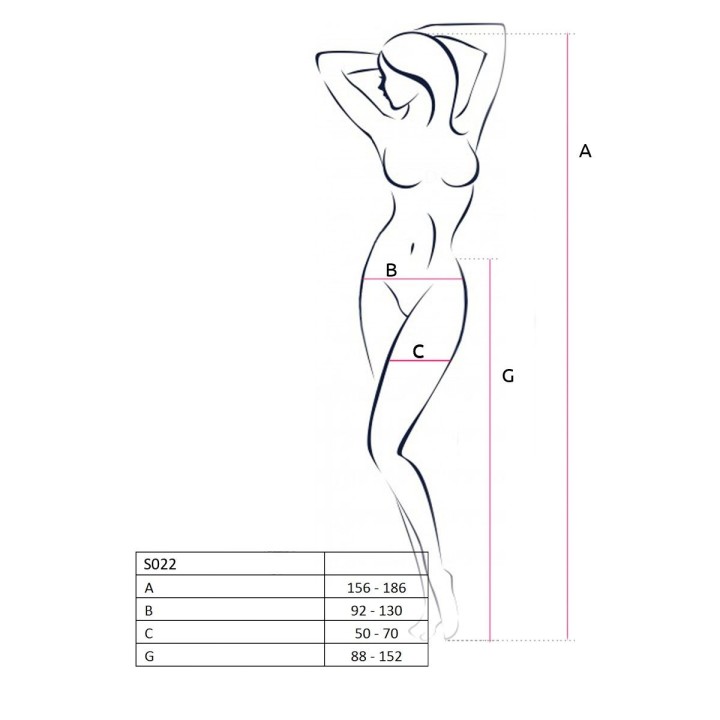 Ouvert Strumpfhose S022 schwarz von Passion Erotic Line | Fesselliebe.de