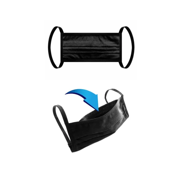 Baumwollmaske 2-lagig mit Filtertasche schwarz - STANDARD 100 by OEKO-TEX | Fesselliebe.de