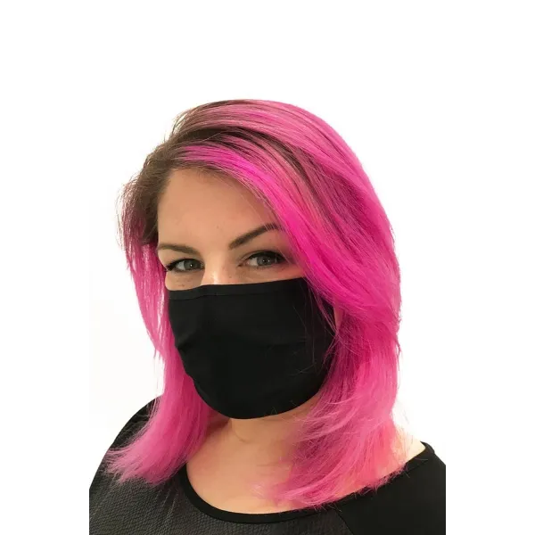 Baumwollmaske 2-lagig mit Filtertasche schwarz - STANDARD 100 by OEKO-TEX | Fesselliebe.de