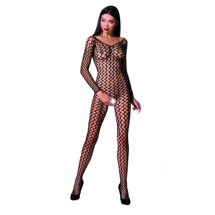 Schwarzer ouvert Bodystocking BS068 von Passion | Fesselliebe.de