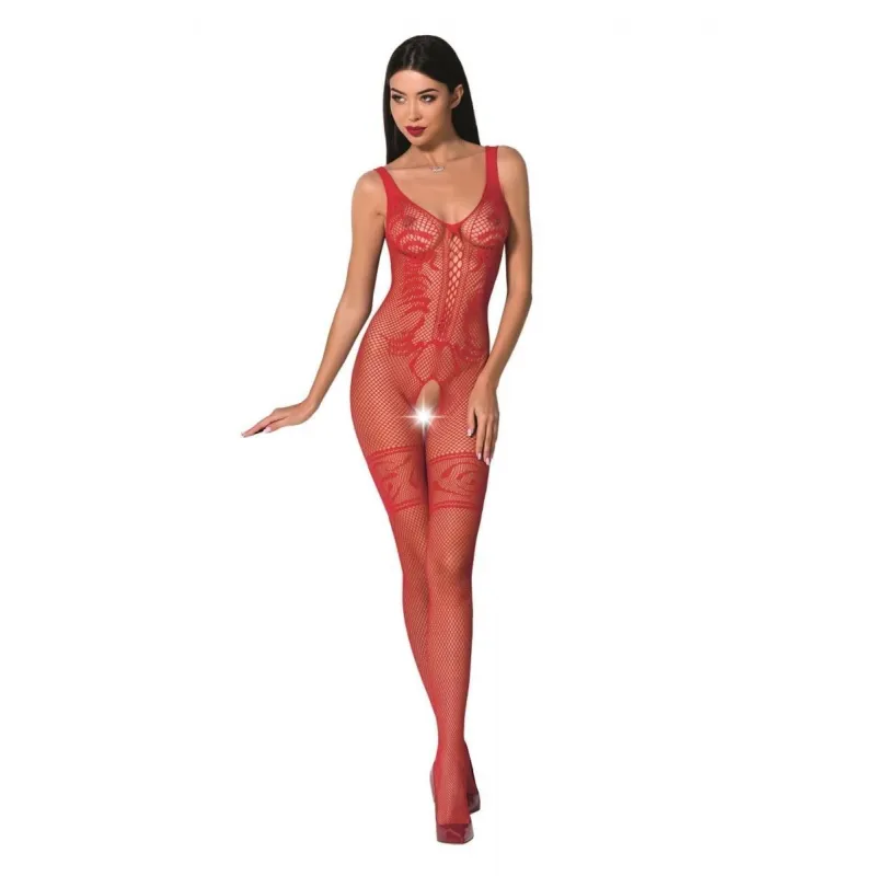 Roter ouvert Bodystocking BS069 von Passion | Fesselliebe.de