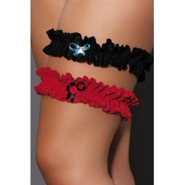 Rotes Strumpfband M/1062 Iga von Andalea Dessous | Fesselliebe.de
