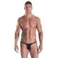 Schwarzer Männer Ministring 99-09 von Look Me