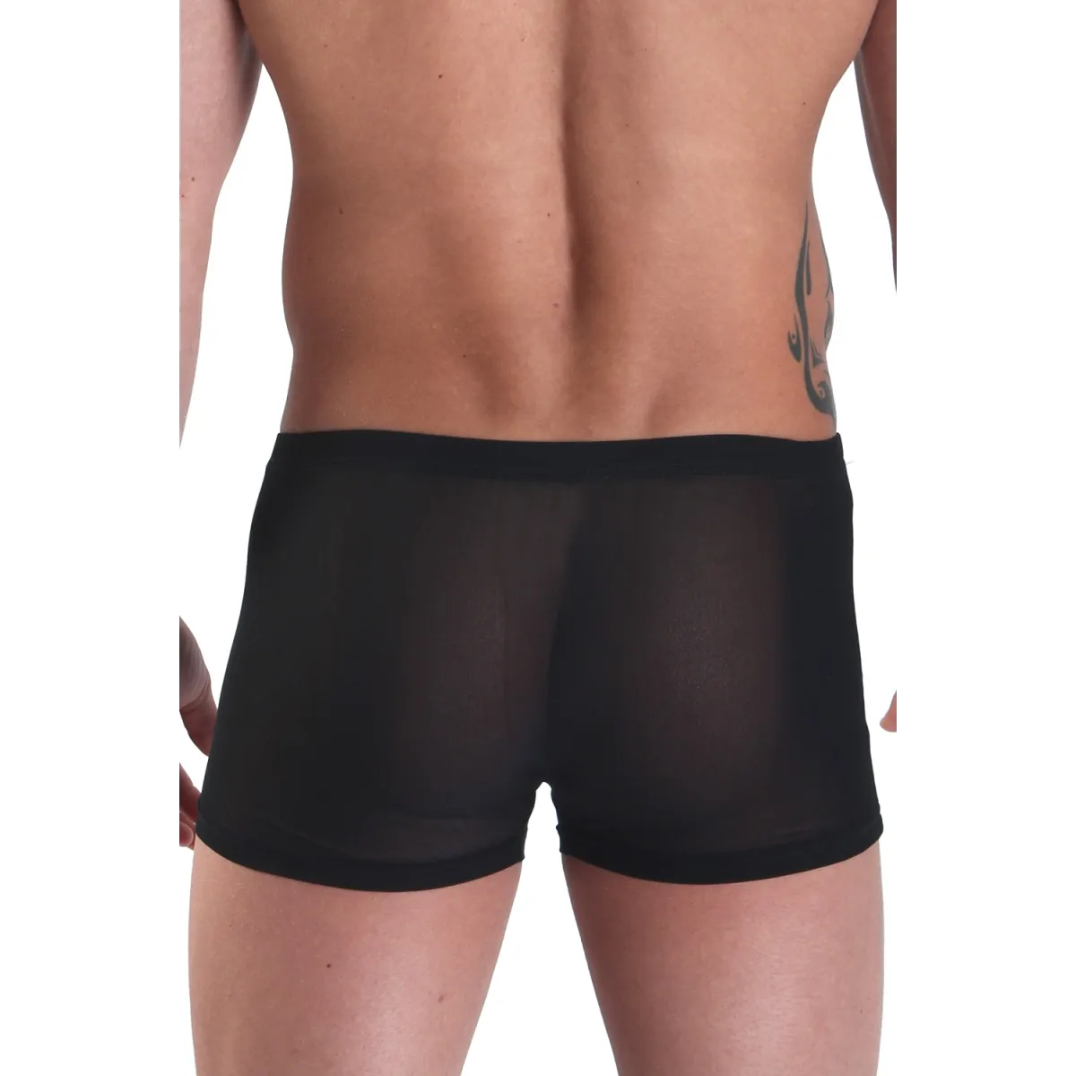 Schwarzer Herren Boxer Open Heart von Look Me | Fesselliebe.de