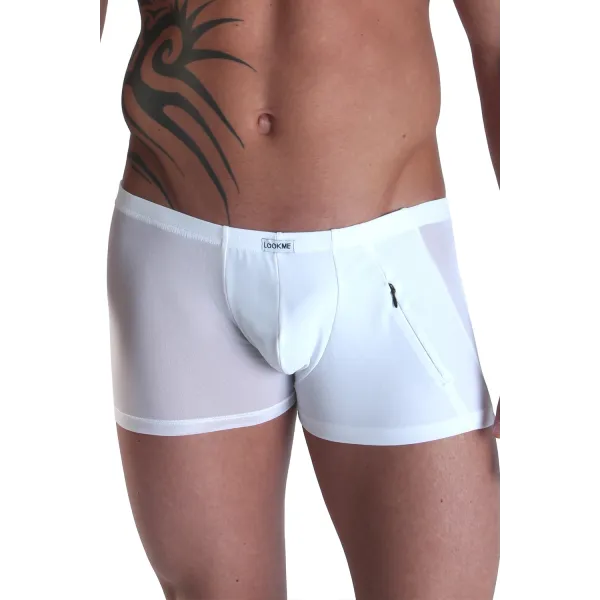 Weißer Herren Boxer Open Heart von Look Me | Fesselliebe.de