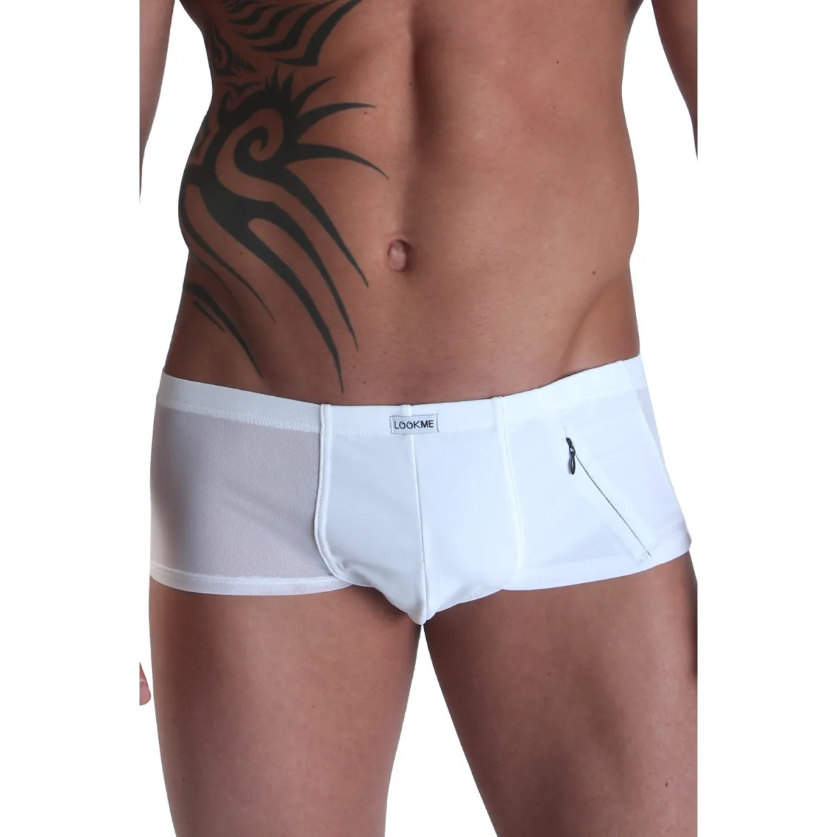 Weißer Herren Short Open Heart von Look Me | Fesselliebe.de
