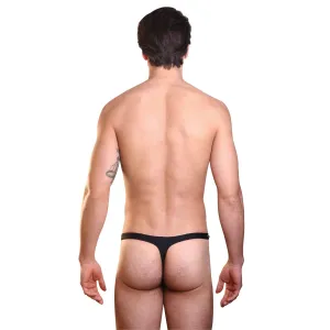 Schwarzer Männer String Open Spirit von Look Me