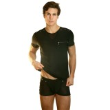 Schwarzes Herren T-Shirt Open Spirit von Look Me | Fesselliebe.de