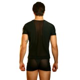 Schwarzes Herren T-Shirt Open Spirit von Look Me | Fesselliebe.de