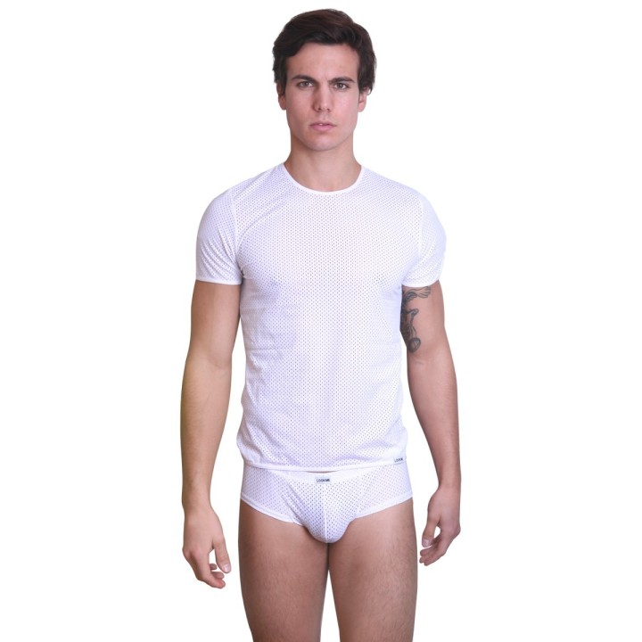 Weißes T-Shirt the Shadow von Look Me | Fesselliebe.de