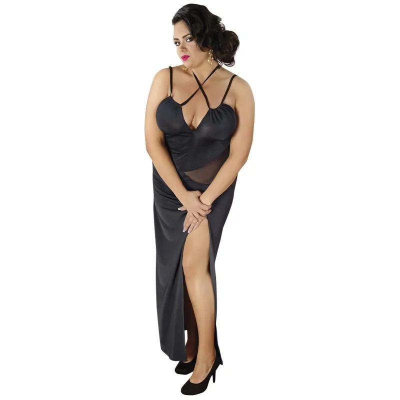 Schwarzes langes Kleid C/4002 von Andalea | Fesselliebe.de