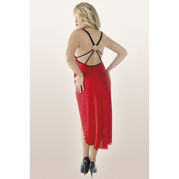 Rotes langes Kleid M/1073 von Andalea | Fesselliebe.de