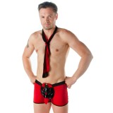 Rot/schwarzer Boxershorts SW/108 Andalea Sexy Work Kollektion | Fesselliebe.de