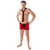 Rot/schwarzer Boxershorts SW/108 Andalea Sexy Work Kollektion | Fesselliebe.de
