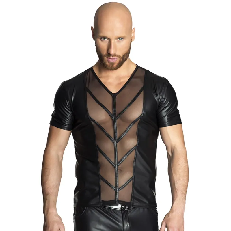 Schwarzes Shirt H029 von Noir Handmade | Fesselliebe.de