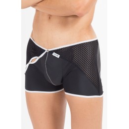 Schwarz/weißer Herren-Boxer Mixing 43-67 von Look Me | Fesselliebe.de