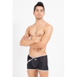 Schwarz/weißer Herren-Boxer Mixing 43-67 von Look Me | Fesselliebe.de