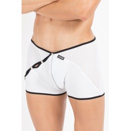 Weiß/schwarzer Herren-Boxer Mixing 43-67 von Look Me | Fesselliebe.de