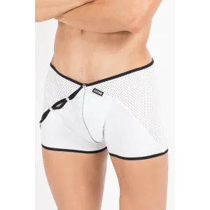 Weiß/schwarzer Herren-Boxer Mixing 43-67 von Look Me | Fesselliebe.de