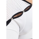 Weiß/schwarzer Herren-Boxer Mixing 43-67 von Look Me | Fesselliebe.de