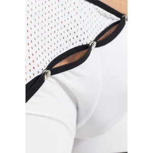 Weiß/schwarzer Herren-Boxer Mixing 43-67 von Look Me