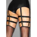 Schwarzer Straps-Body F109 von Noir Handmade ImMoral Kollektion