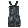 Schwarzes Wetlook Chemise SB/1005 Sexy Base Kollektion by Andalea