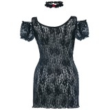 Schwarzes Chemise SB/1007 Sexy Base Kollektion by Andalea | Fesselliebe.de